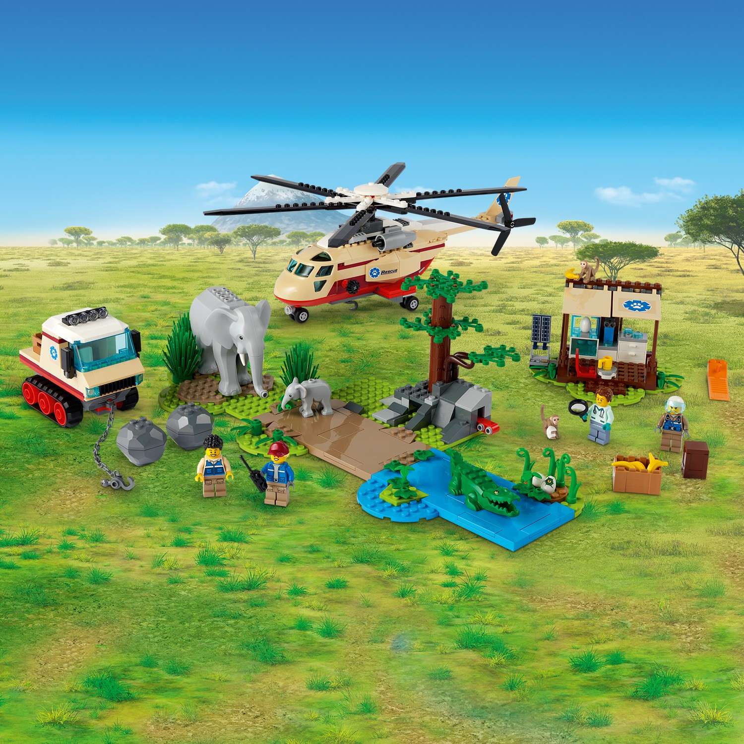 Конструктор LEGO City Wildlife Rescue Operation блочный - фото 4