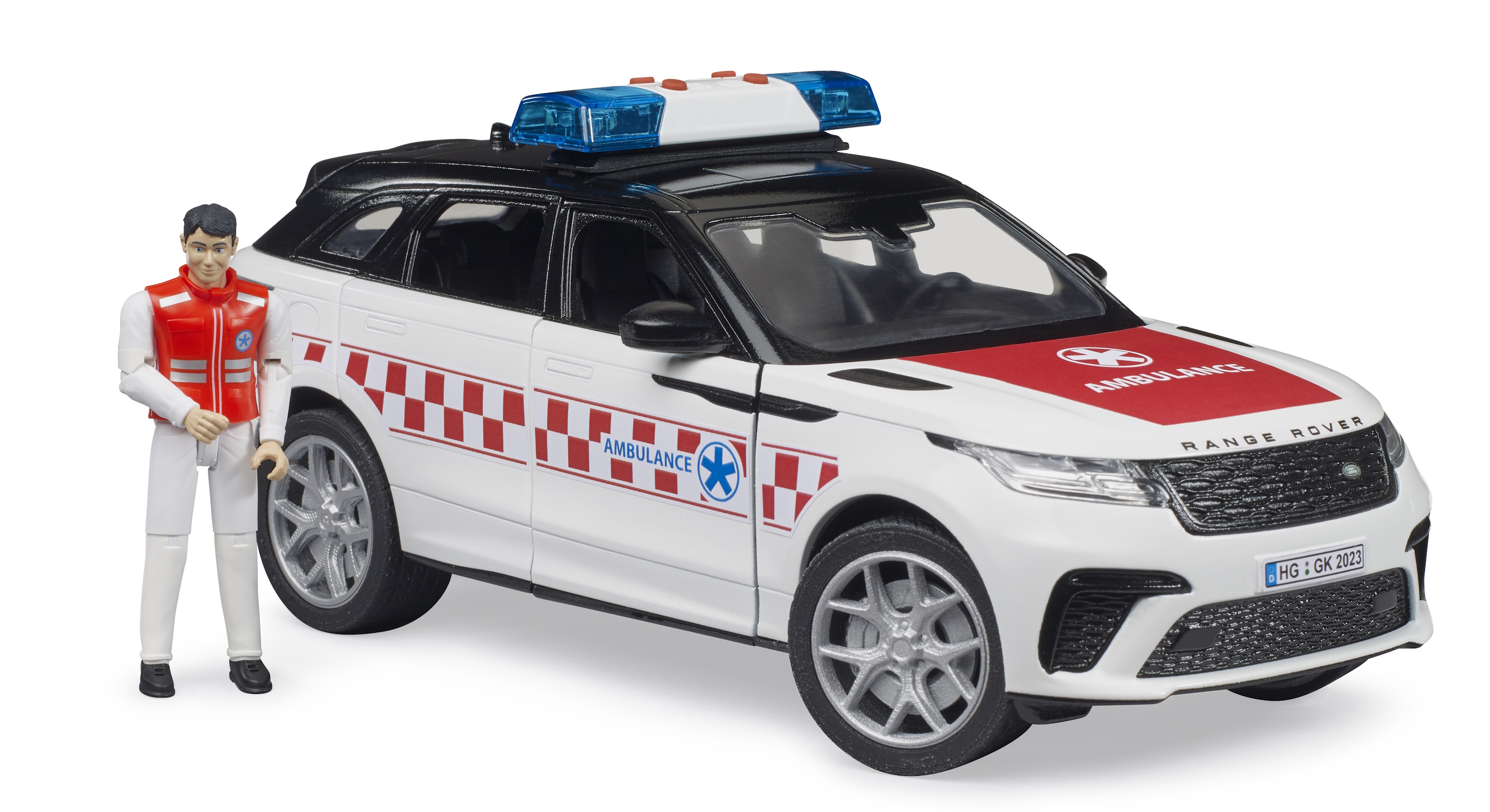 Скорая помощь Bruder Land Rover 1:16 02-885 - фото 2