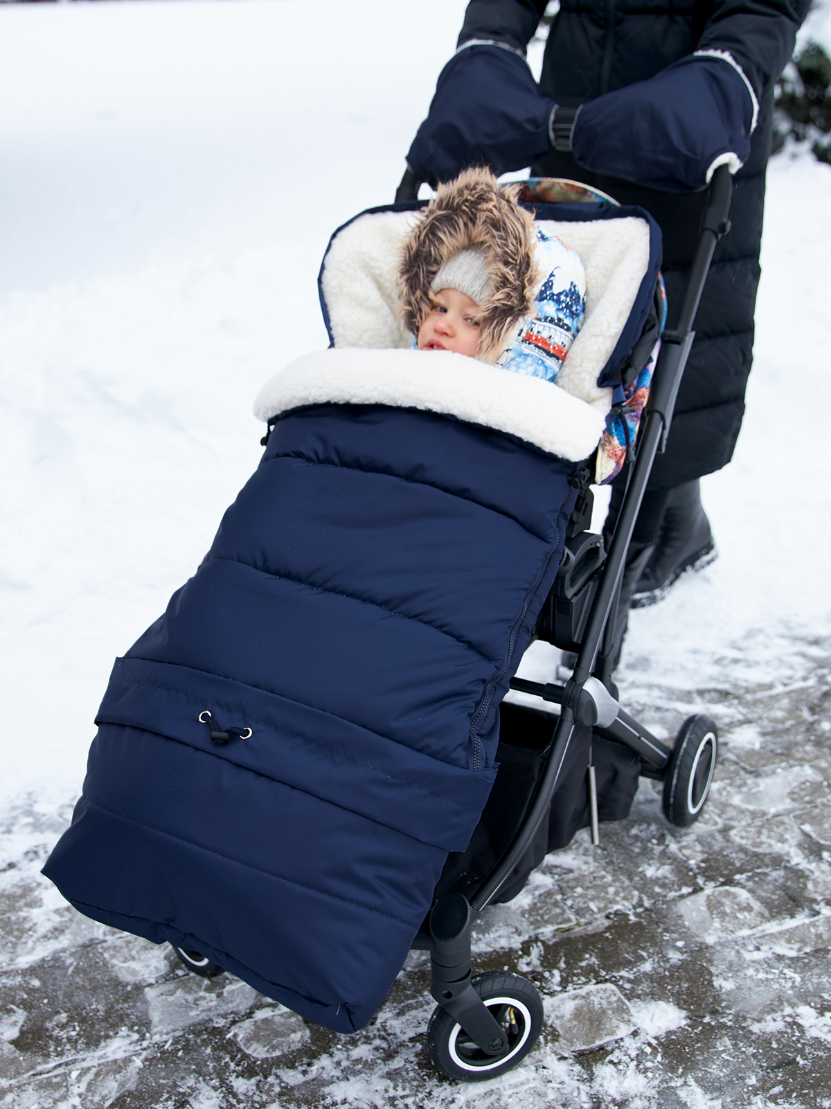 Конверт в коляску Осьминожка Трансформер синий - фото 1