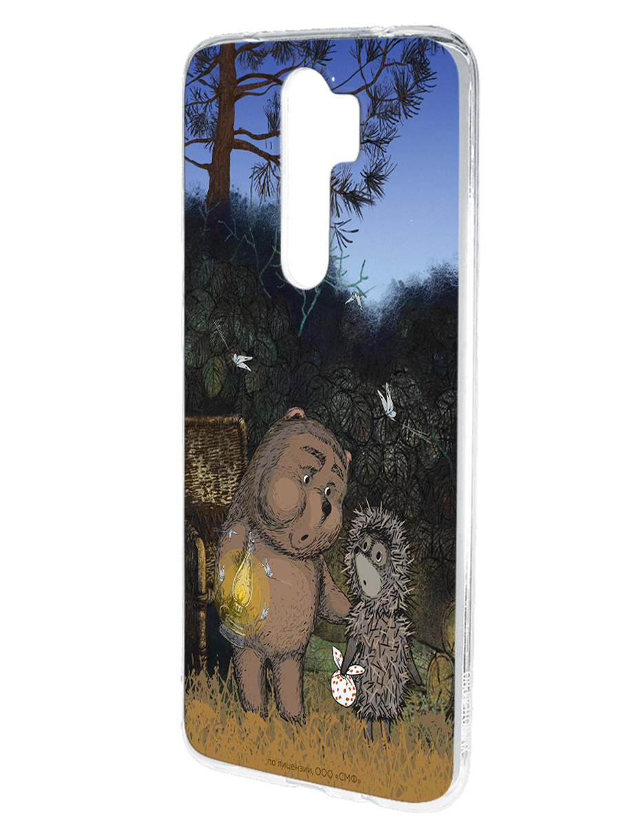 Силиконовый чехол Mcover для смартфона Xiaomi Redmi Note 8 Pro Союзмультфильм Ежик в тумане и медвежонок - фото 1