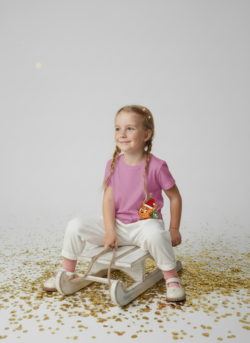 Футболка Три кота TK25252406/пионовый - фото 3