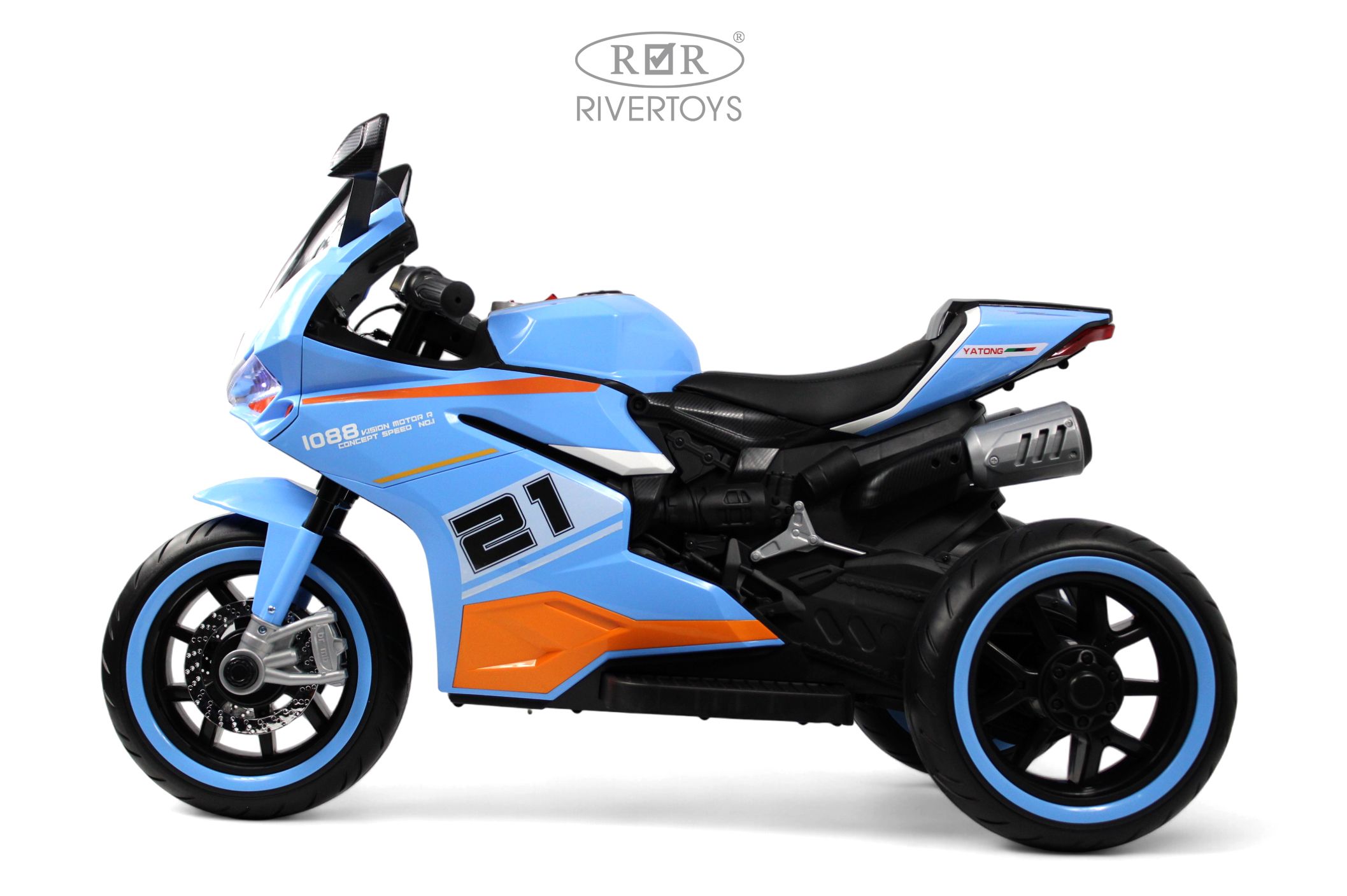 Электромобиль RIVERTOYS C005MC-BLUE - фото 3