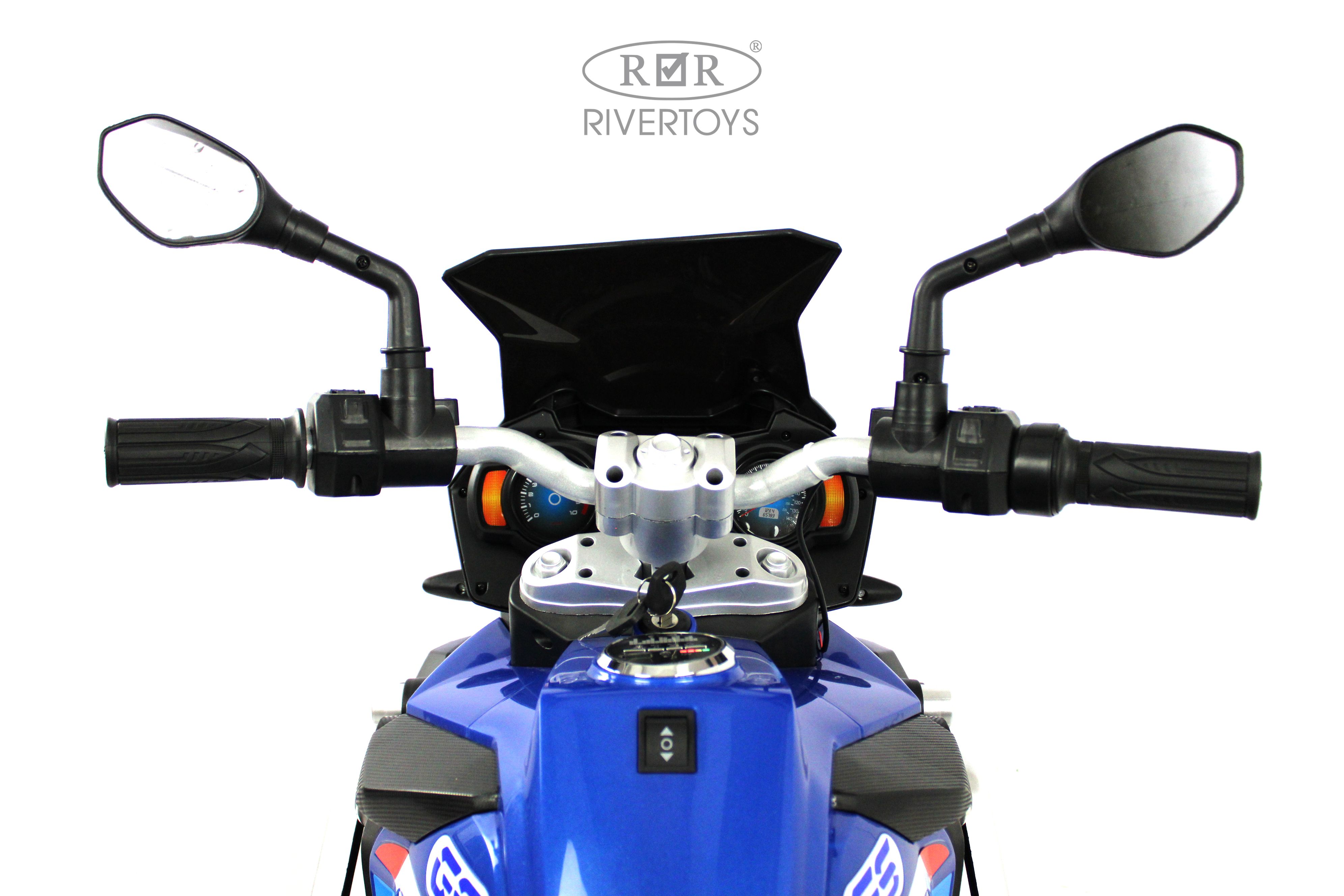 Электромотоцикл RIVERTOYS М111БХ-BLUE - фото 16