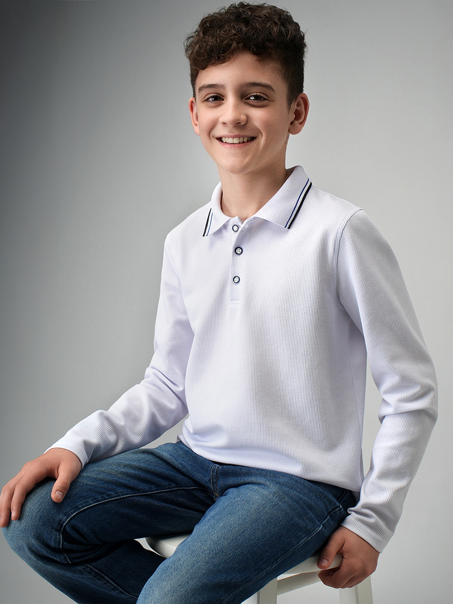 Поло HappyFox HF33118белый - фото 6