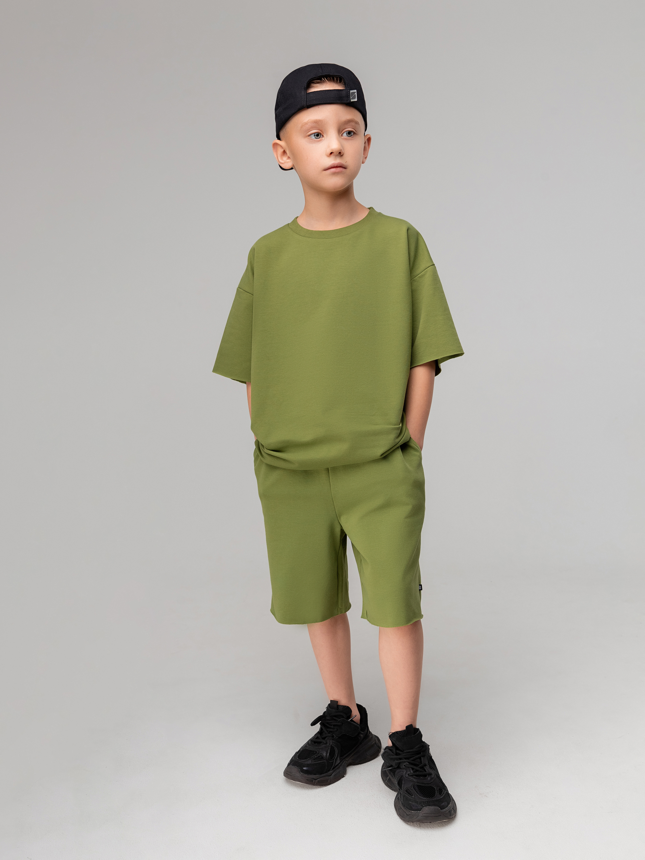 Футболка и шорты Bodo 11-289МU_оливковый - фото 1