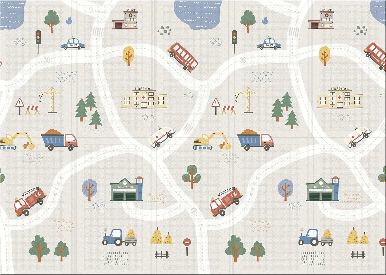 Детский складной коврик Parklon Чудесная дорога 140 x 200 см - фото 13