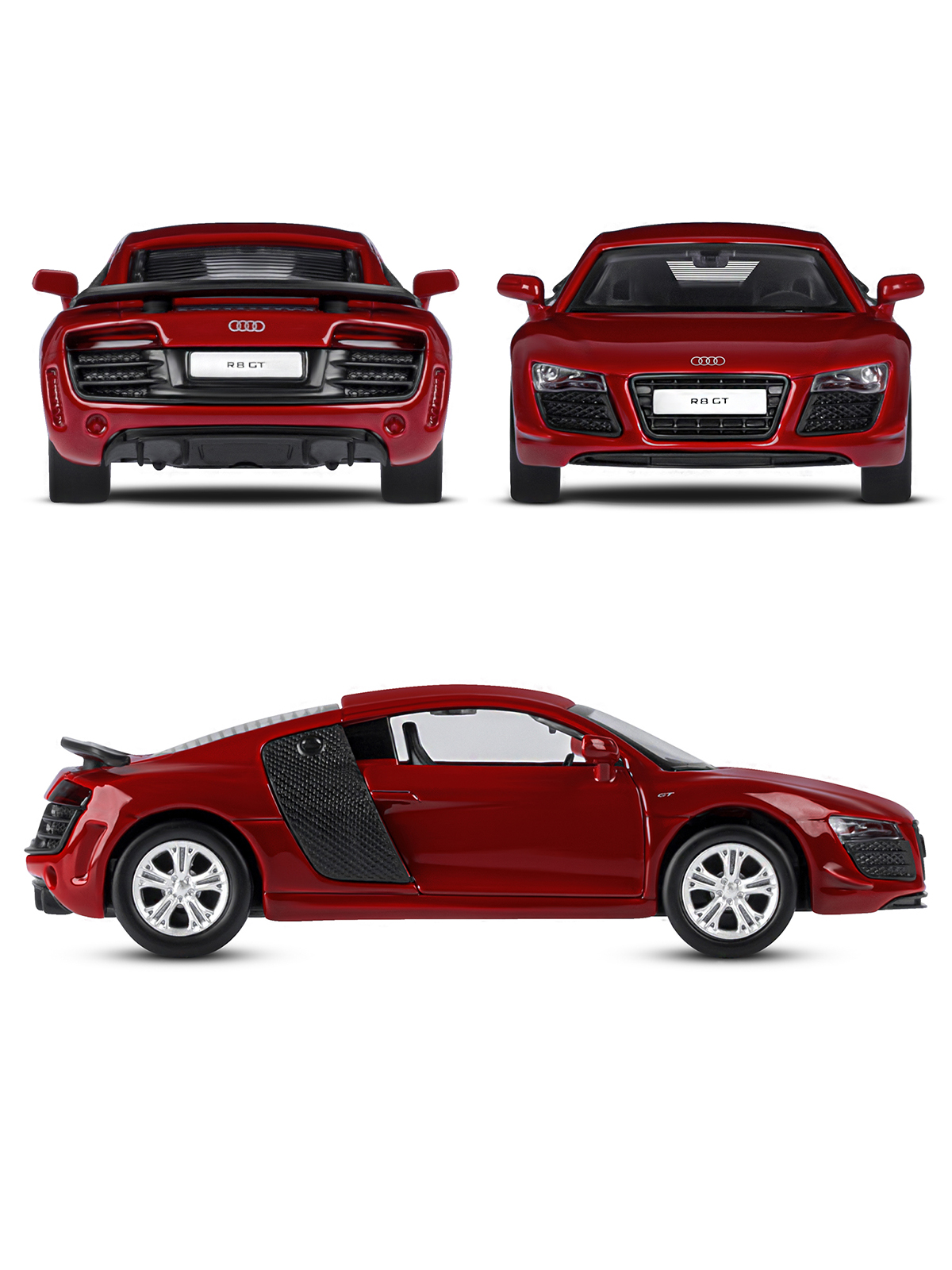 Автомобиль АВТОпанорама Audi R8 GT 1:43 JB1251795 - фото 9