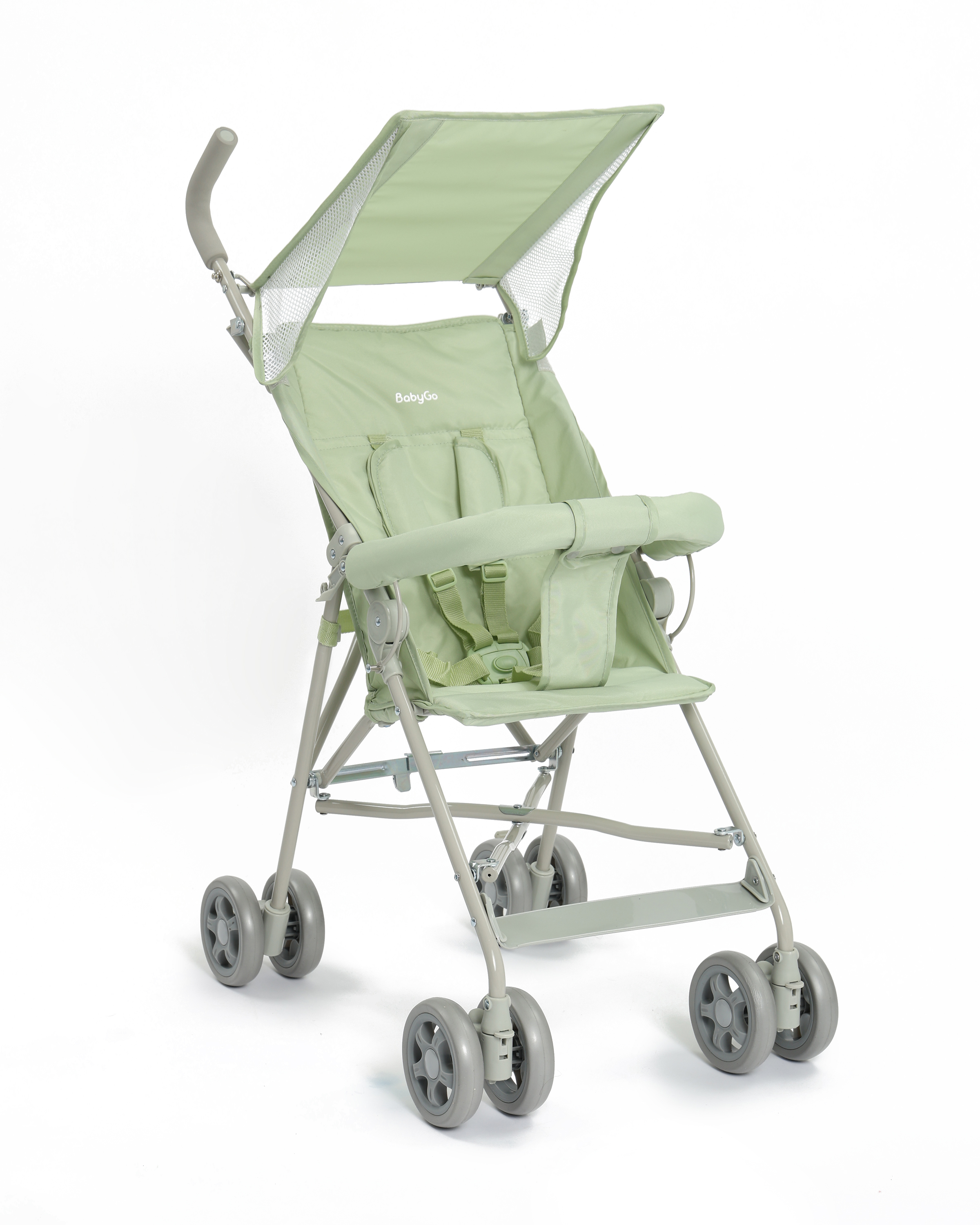 Коляска прогулочная BabyGo Easy New зеленый - фото 1