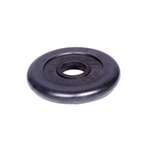 Диск обрезиненный, блин для штанги KMS sport Титан d 51 мм чёрный 25,0 кг