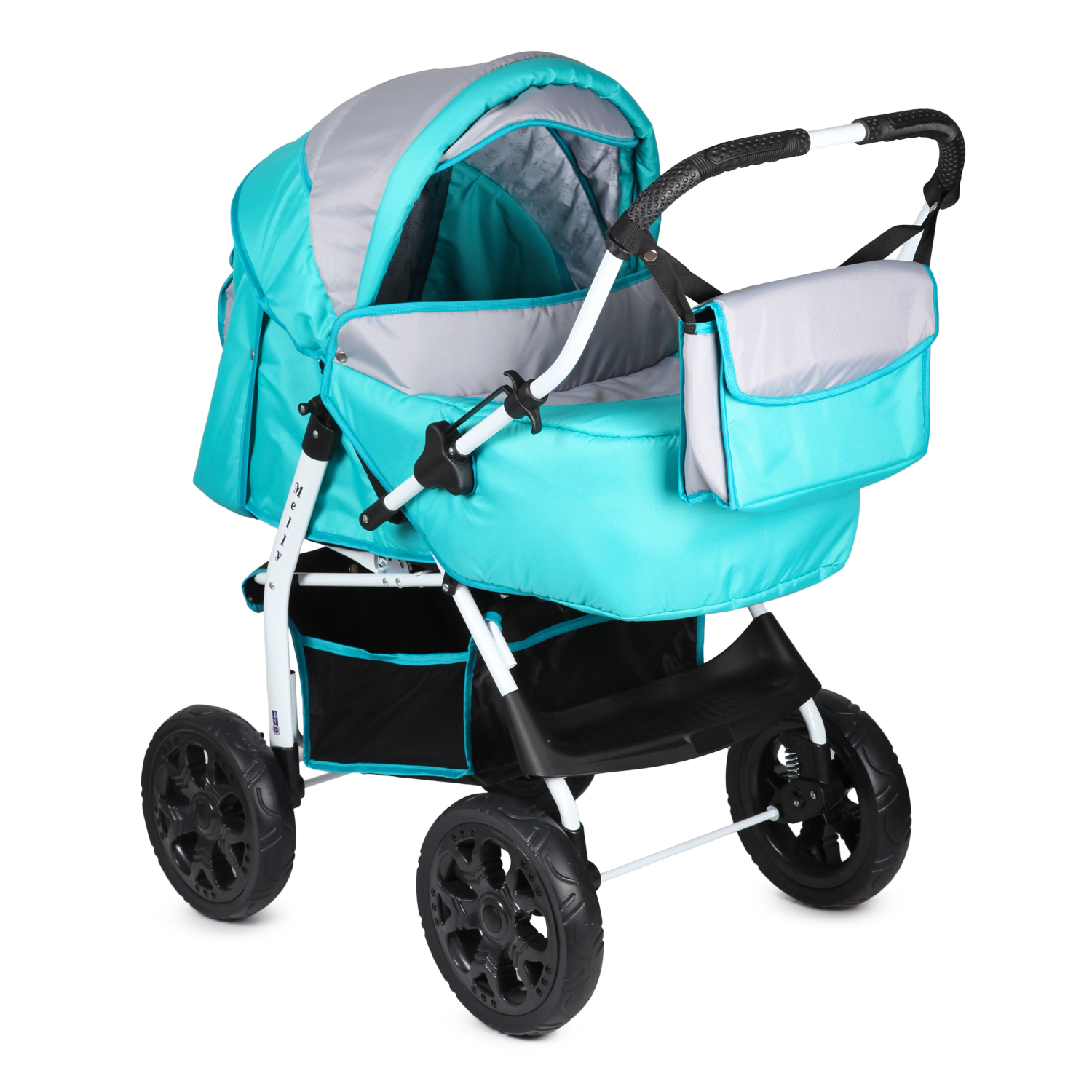 Коляска трансформер Babyton Blue голубой - фото 1