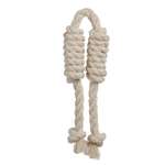 Игрушка для собак Doglike Dental Knot Сарделька канатная средняя Белая 2шт D-2366-W