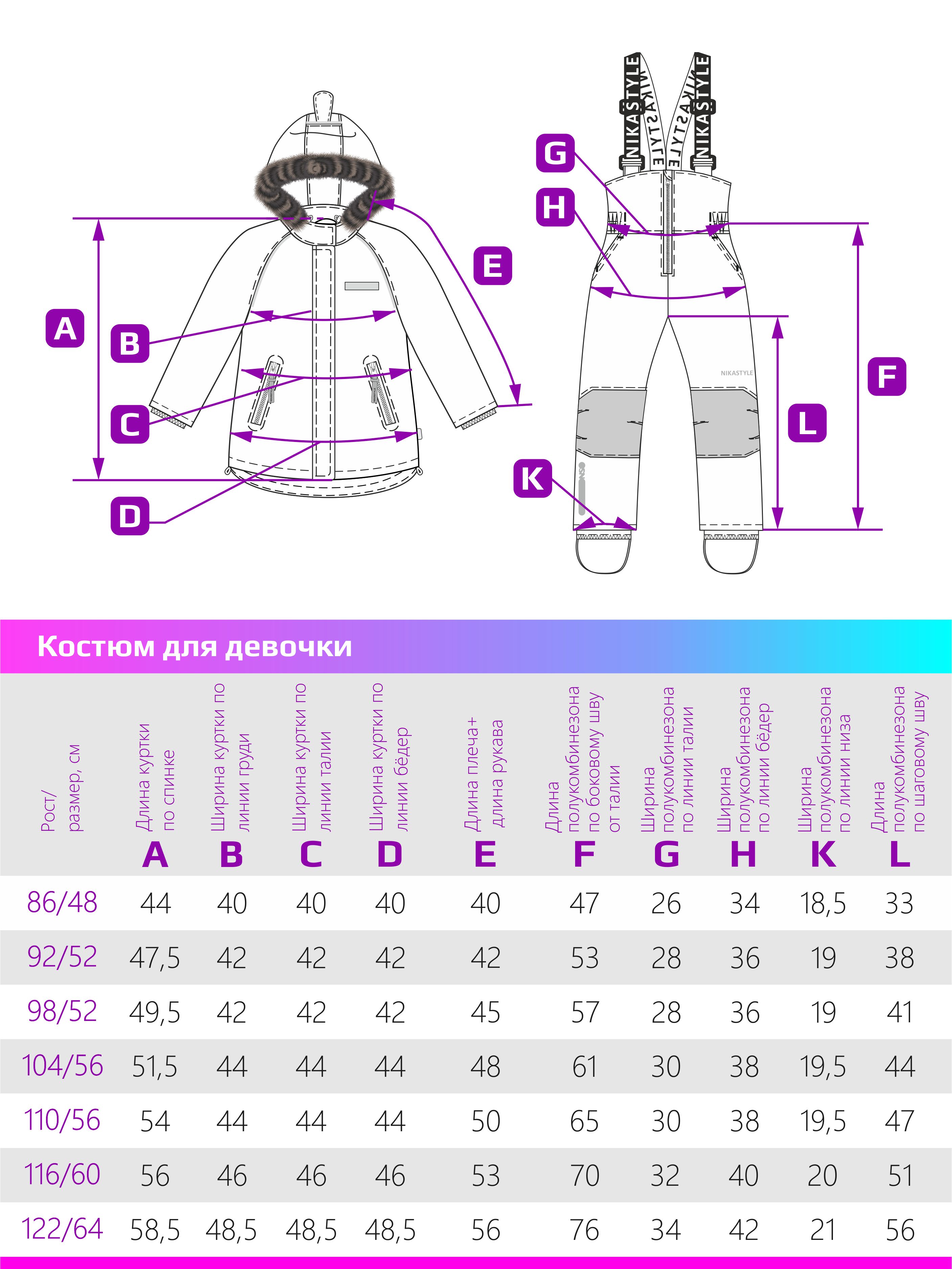 Куртка и полукомбинезон NIKASTYLE 7з0224 беж/серый - фото 12