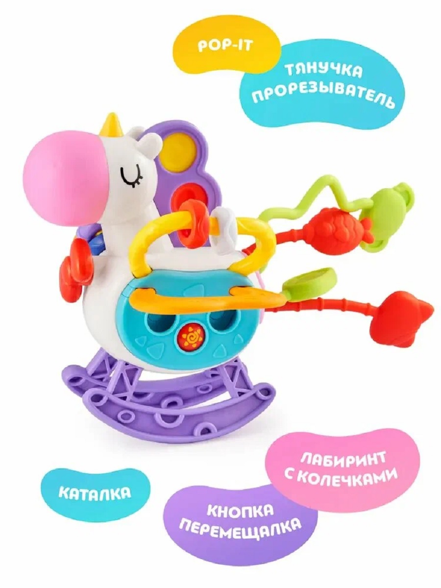 Игрушка ТОТОША Сенсорный Единорог с тянучками - фото 12