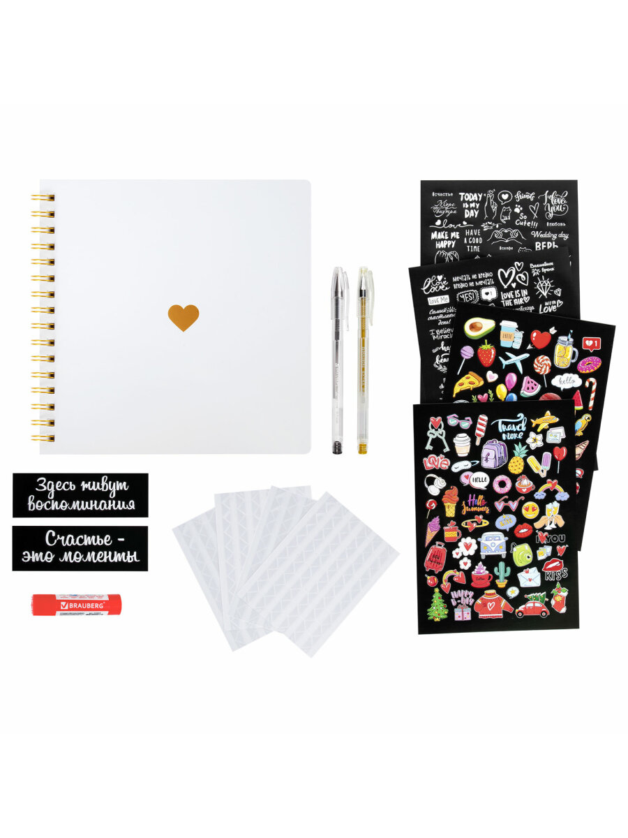 Фотоальбом семейный Brauberg для фото с 20 белыми листами - фото 9