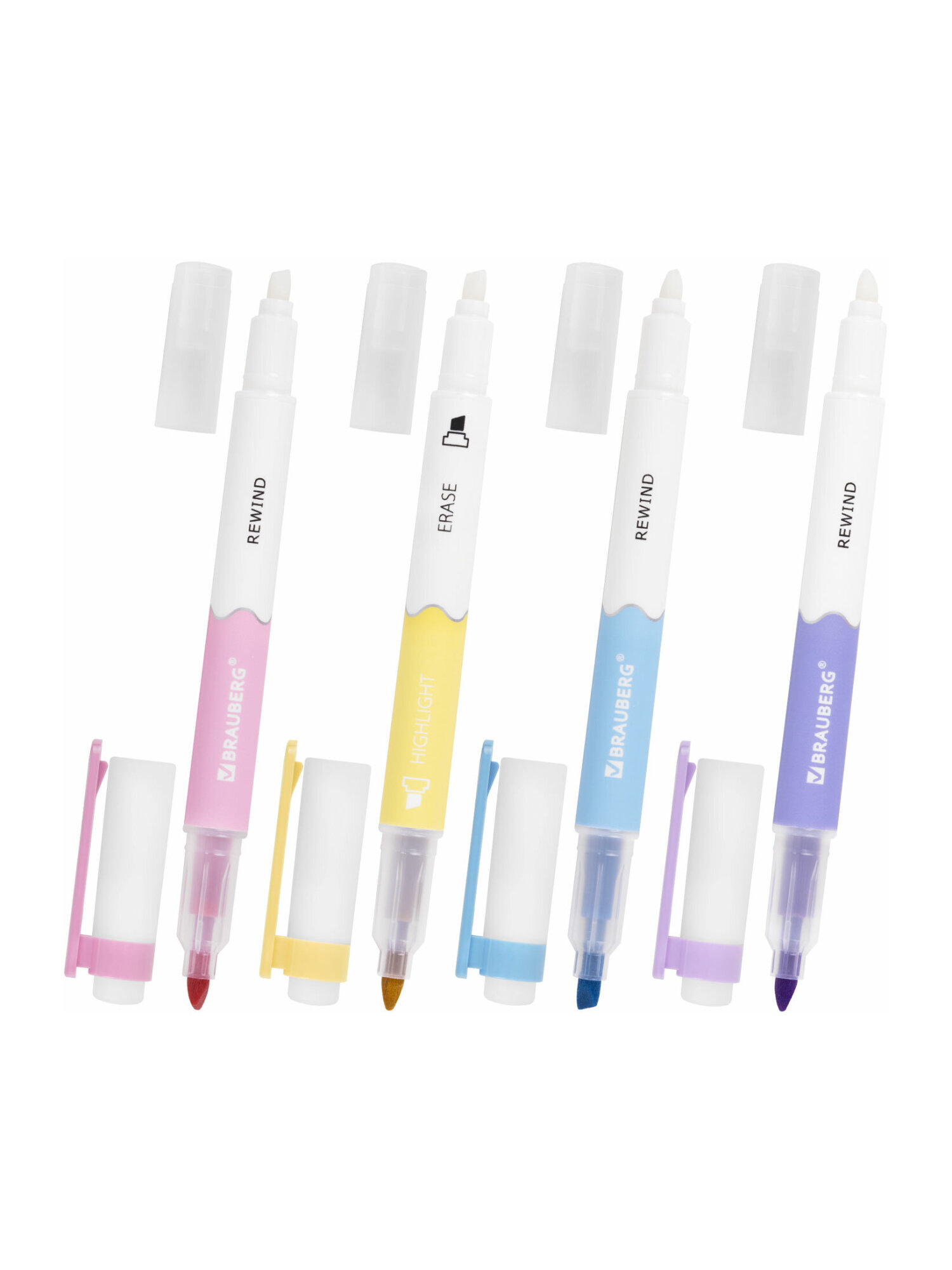 Текстовыделители Brauberg 4 шт. - фото 9