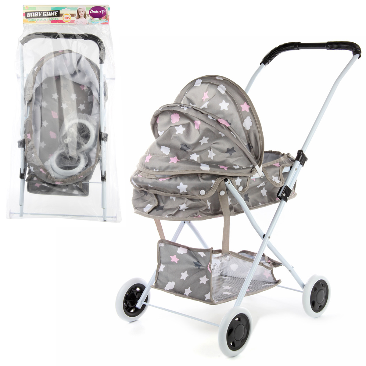 Прогулочная коляска для кукол AMICO 117806 - фото 3