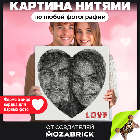 Картина из ниток QBRIX