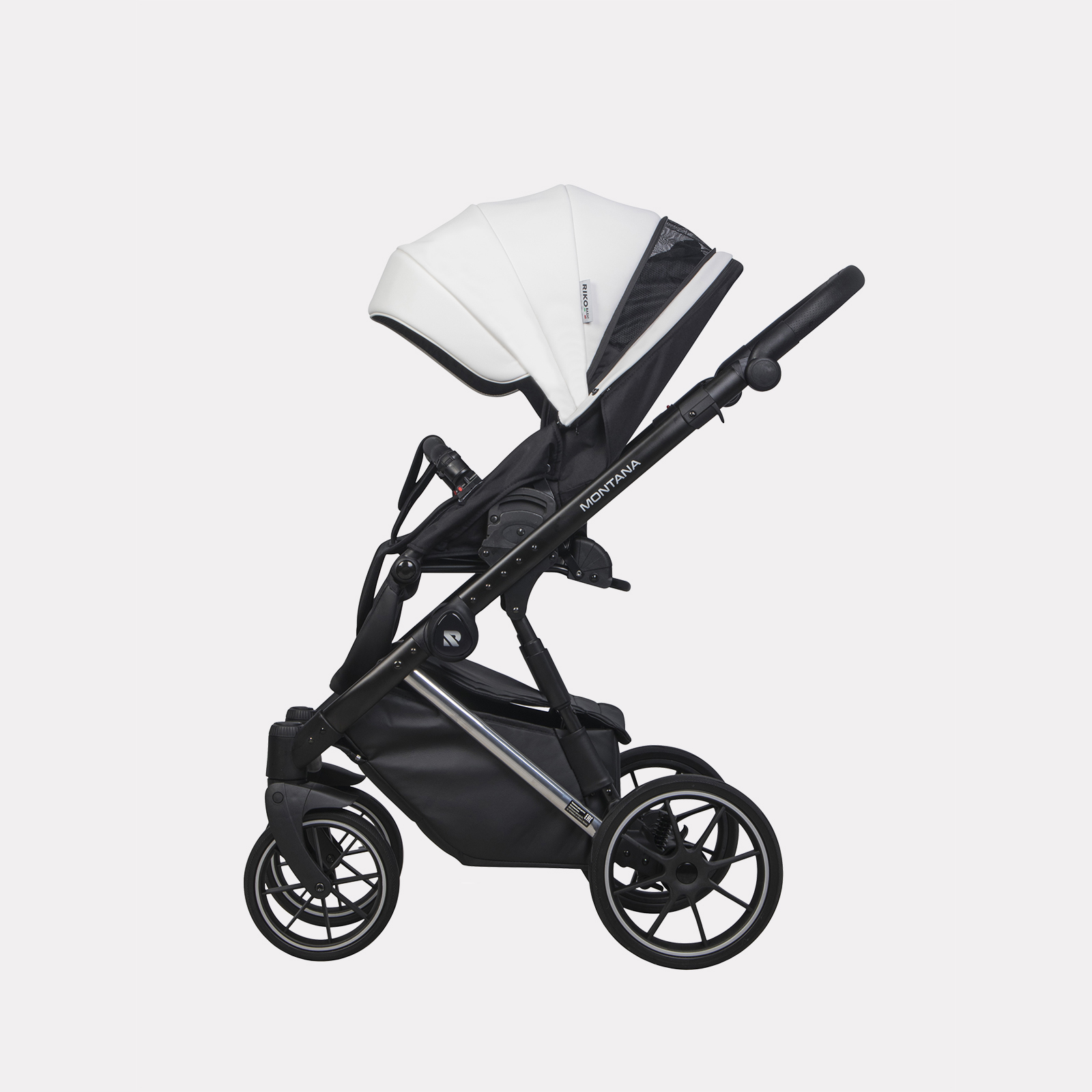 Коляска 2в1 Riko Basic Montana Premium Silver - фото 9