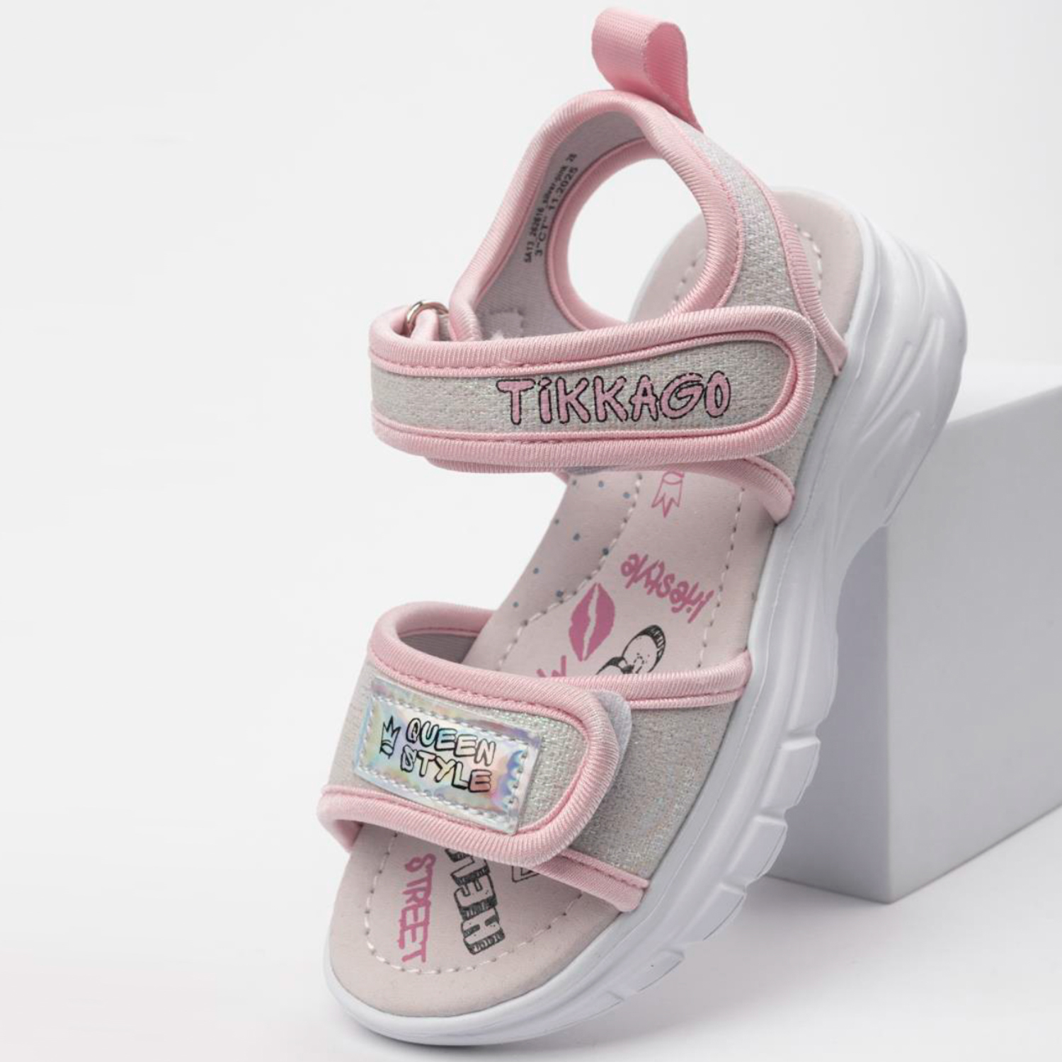 Сандалии TikkaGo 5A13_262616_silver-pink - фото 3