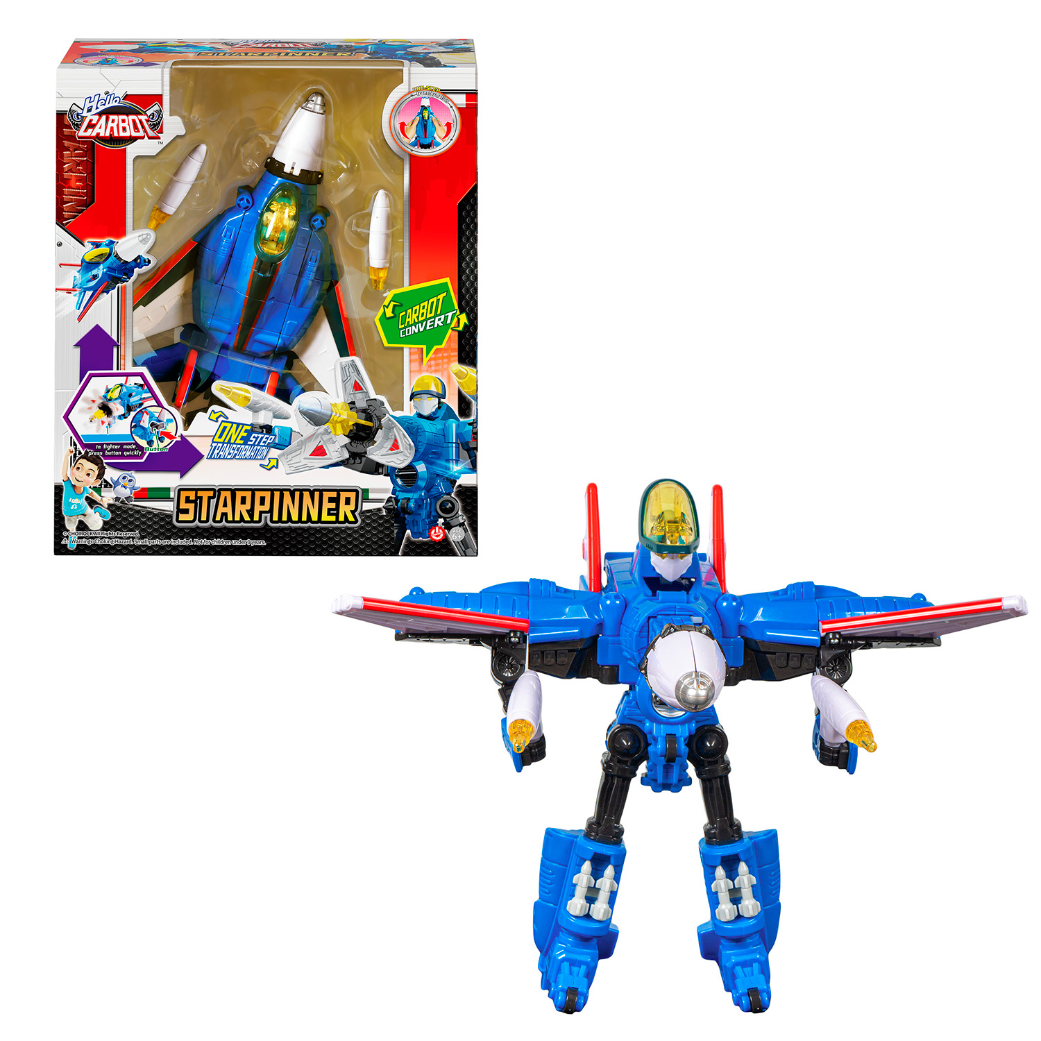 Игровой набор Hello Carbot Starpinner трансформер 20 см - фото 1