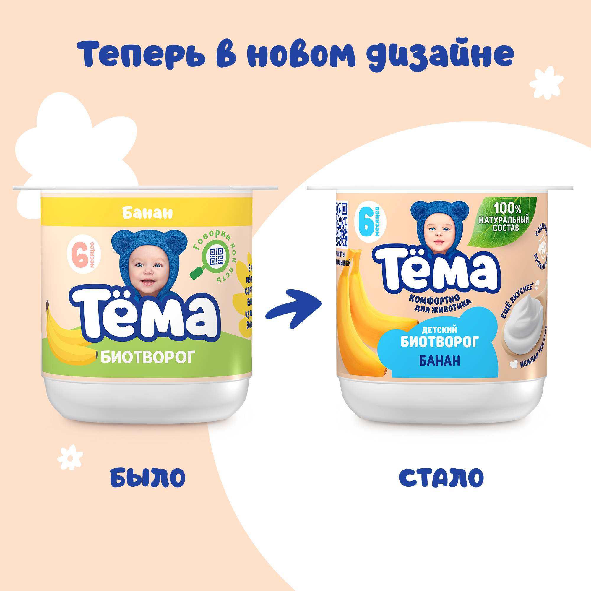 Творог Тёма банан 95г с 6месяцев - фото 5