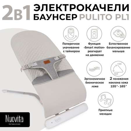 Шезлонг Nuovita Pulito серебряный