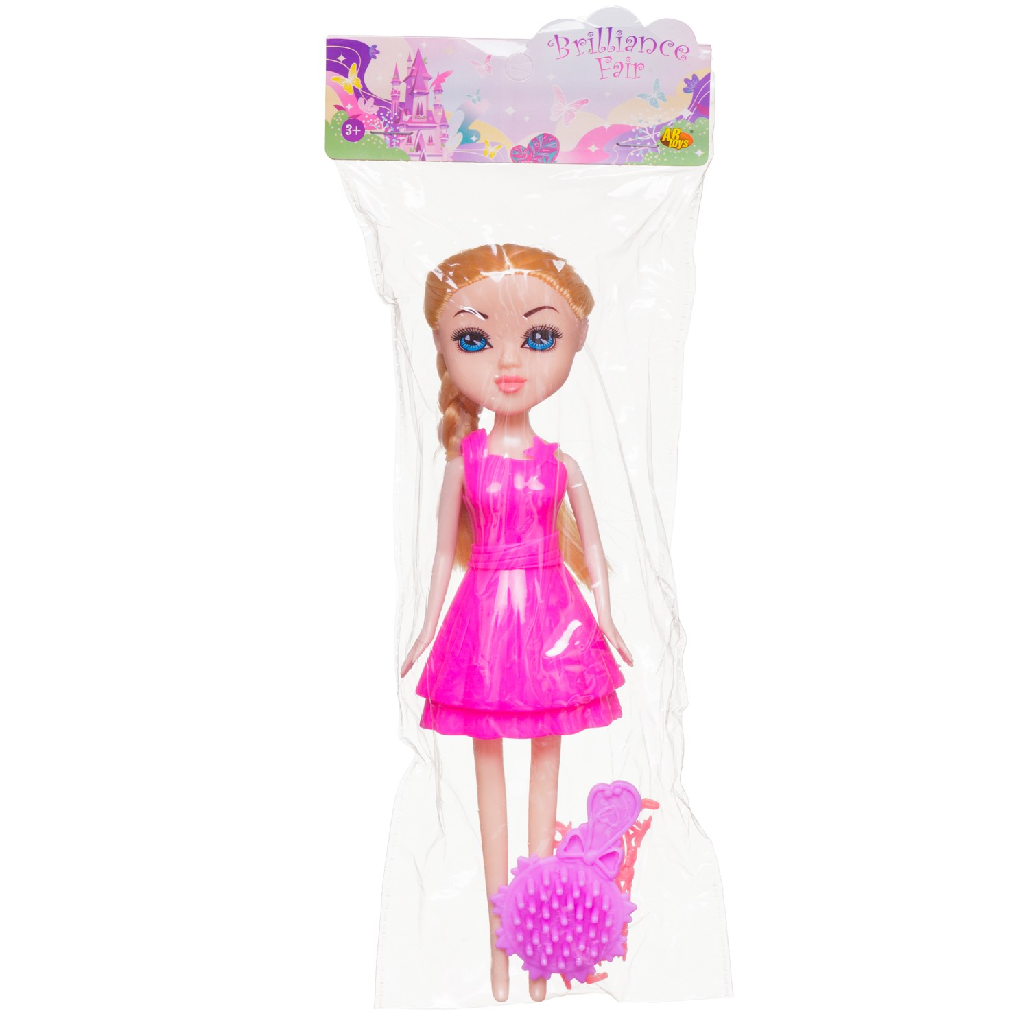 Кукла модельная Abtoys Brilliance Fair высота 18 см PT-01834/ярко-розовое - фото 1