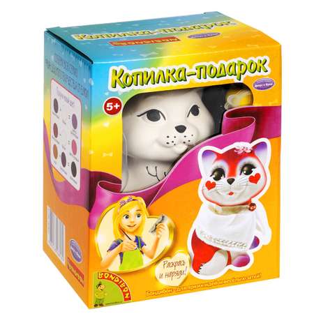 Набор для творчества Bondibon Кошечка роспись красками