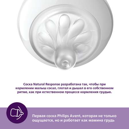 Соска Philips Avent силикон (для густых жидкостей) 2 шт.