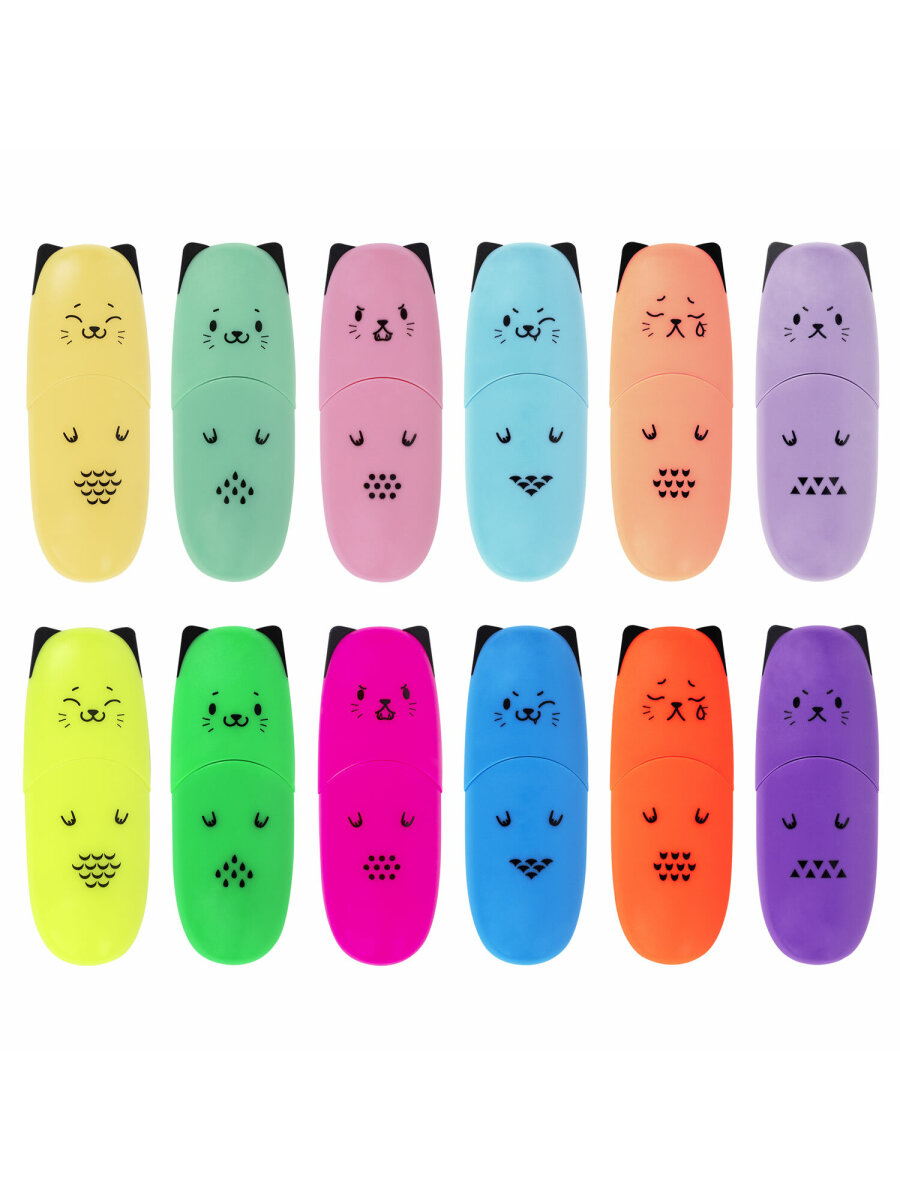 Текстовыделители Brauberg 12 цв. - фото 10