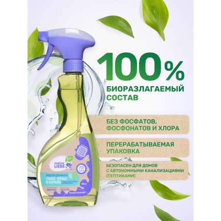 Средство для мытья стекол зеркал и фарфора Meine Liebe с нашатырным спиртом и ароматом мяты 500мл