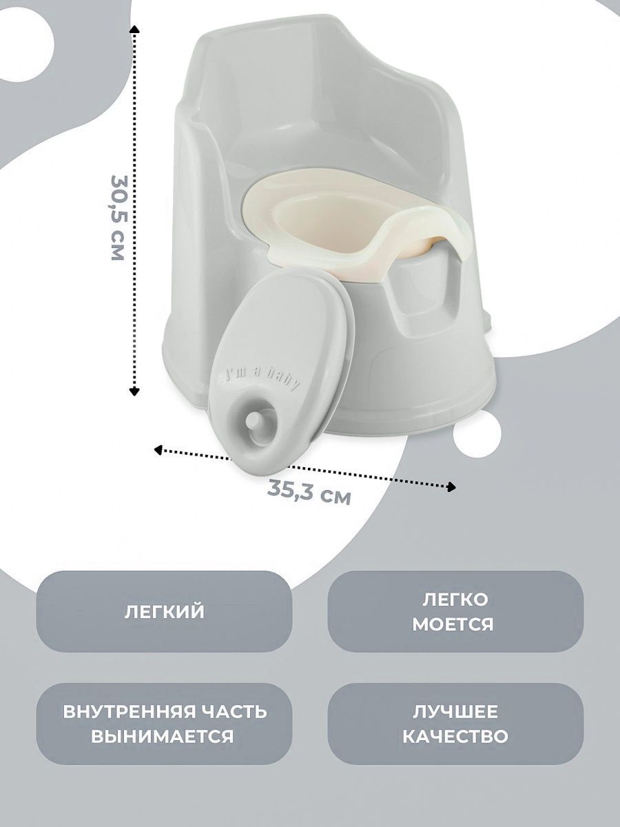 Горшок PLASTIC REPABLIC baby - фото 3