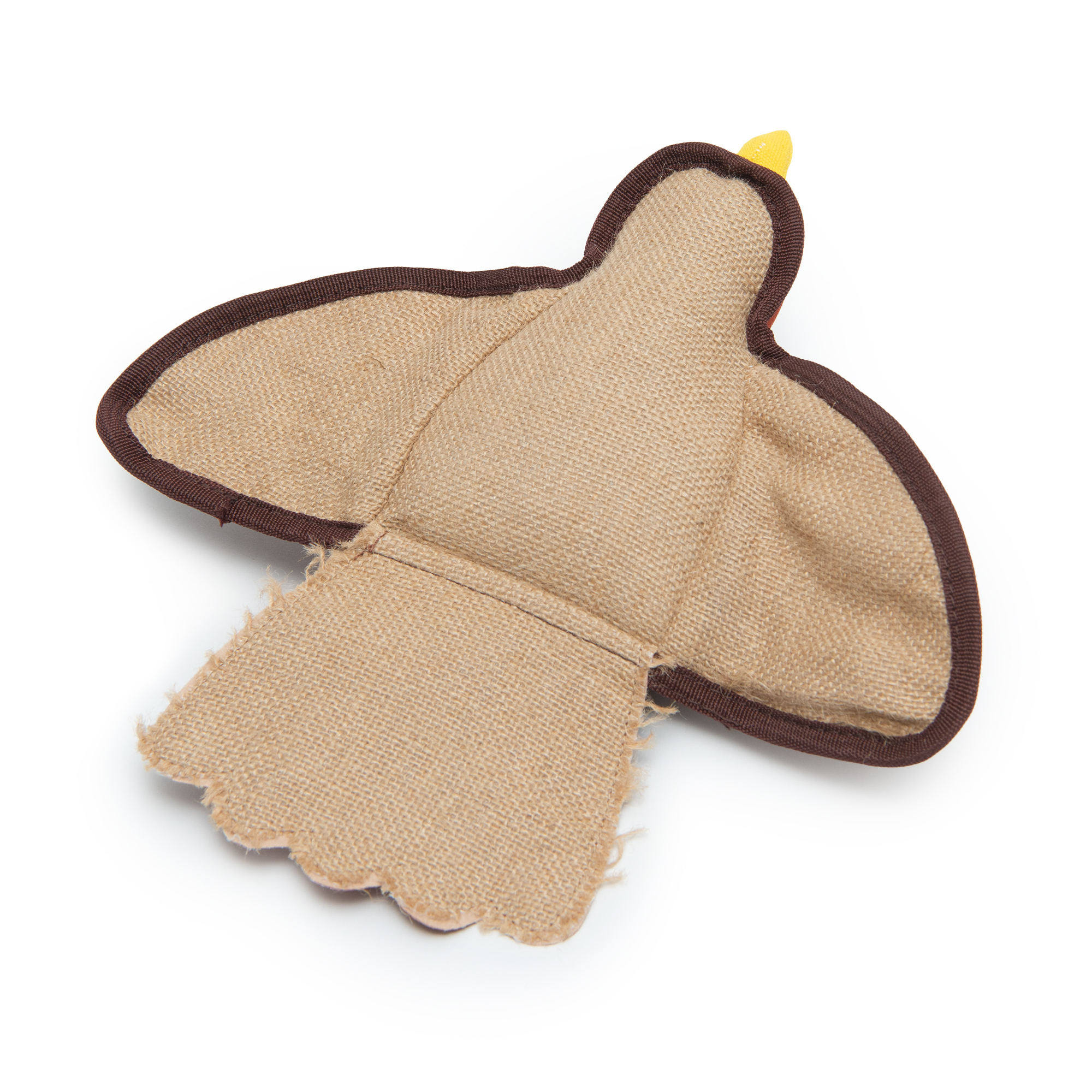 Игрушка для собак Barbaks Голубка Клавдия из кожи с канатиком 32*31см - фото 3