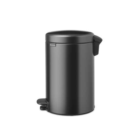 Бак мусорный Brabantia NewIcon с педалью темно-серый 12л 233487