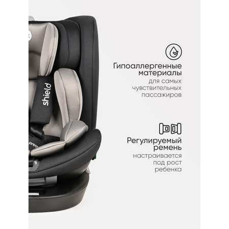 Автокресло Tomix Shield Isofix 0+/1/2/3 (0-36 кг) черный