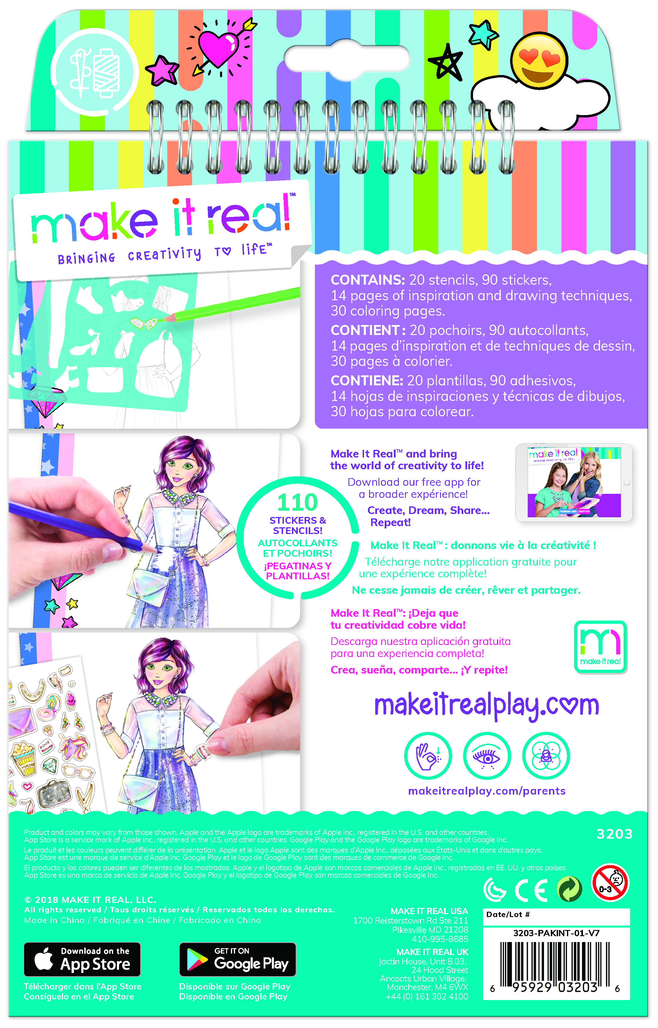 Набор для рисования Make it Real Дизайн моды Цифровая мечта - фото 14