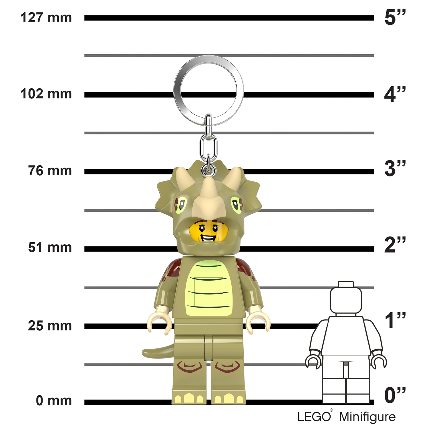Брелок LEGO Minifigures - Трицератопса 1 шт. - фото 5