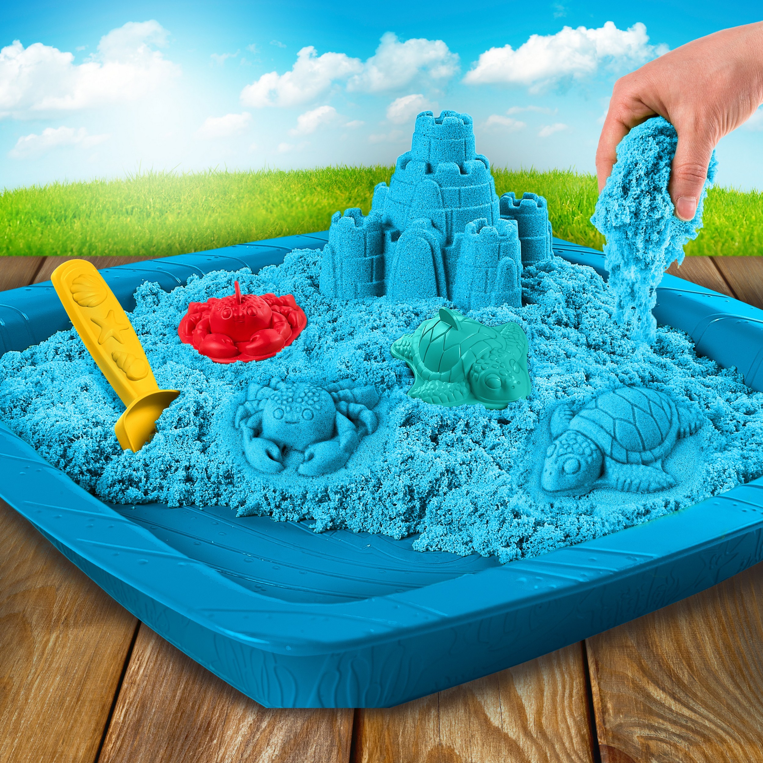 Кинетический песок Kinetic Sand 0.4 кг - фото 7