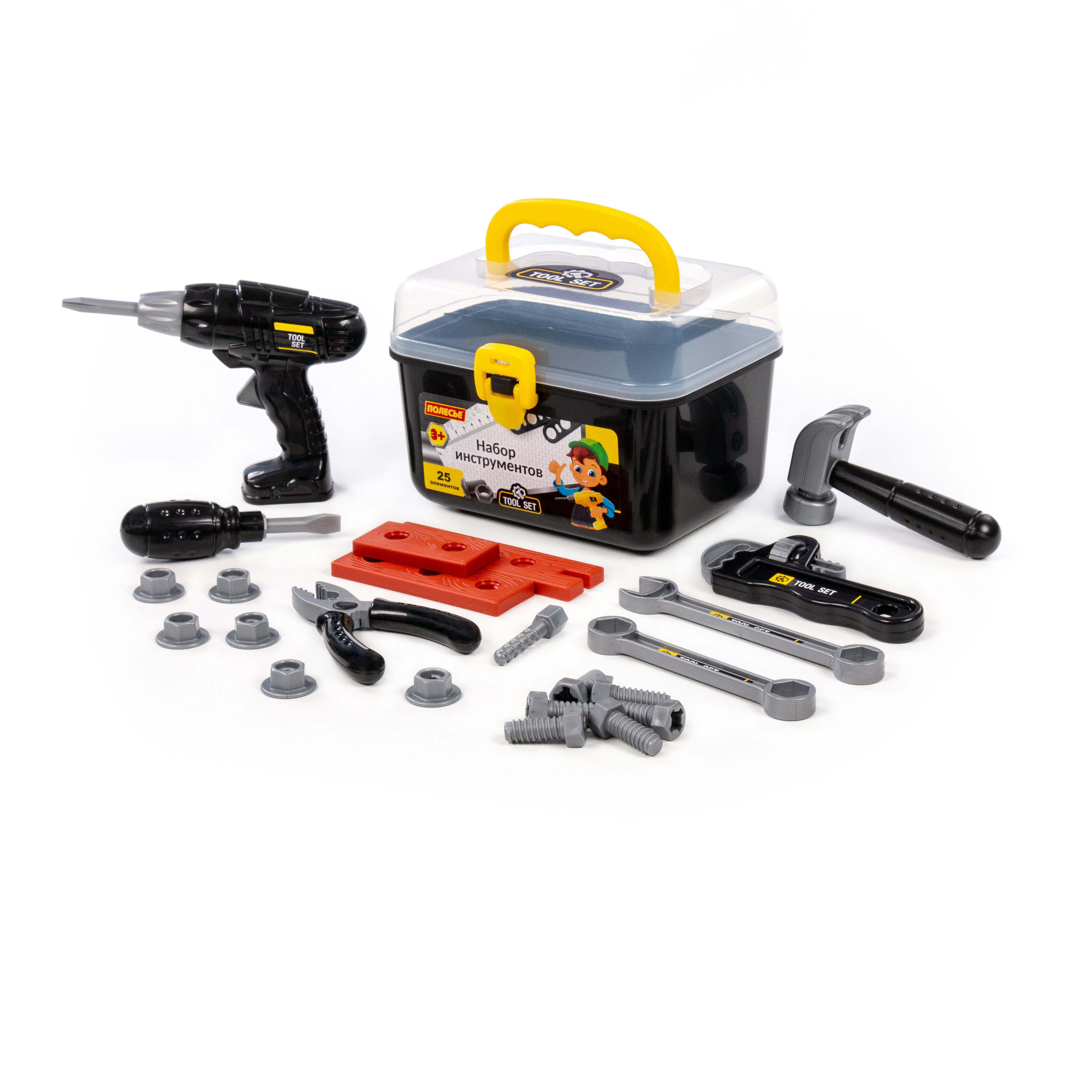 Игрушка Полесье инструменты строительные 30 предм. - фото 1
