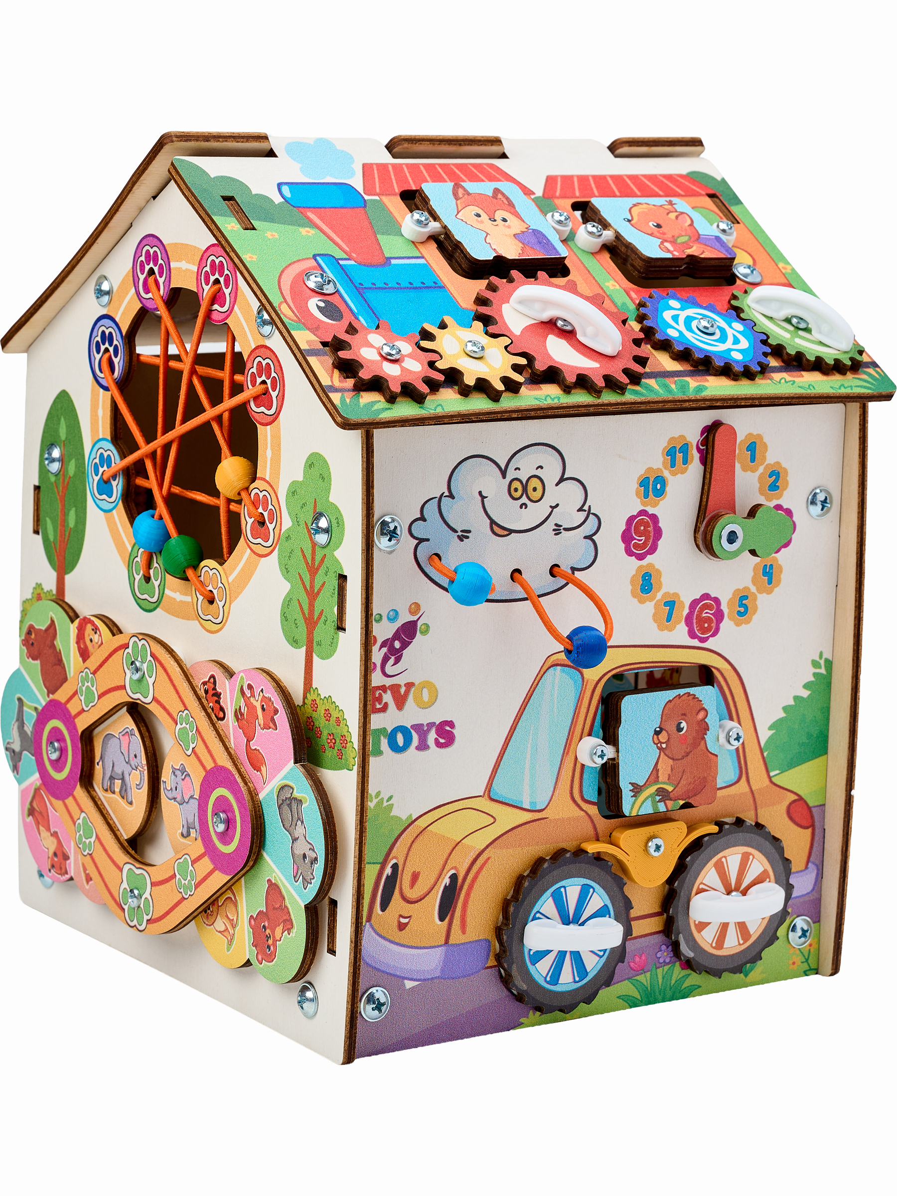 Игрушка Evotoys бизиборд Лапки мини - фото 24