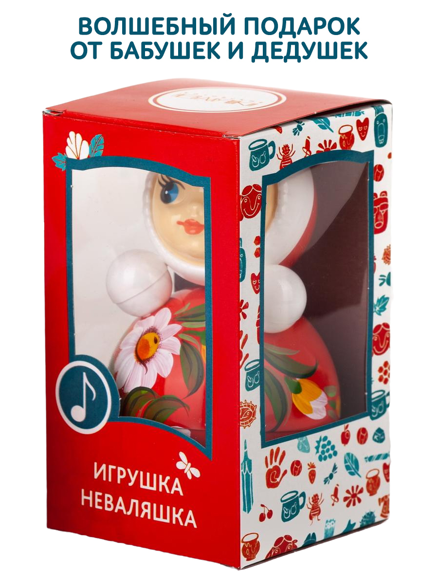 Игрушка неваляшка Маша мини Расписная - фото 3