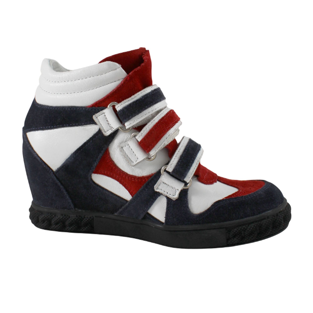 Кеды BEST.A 696-120-1-OV BESTA Кеды высокие,синий,белый,красный - фото 2