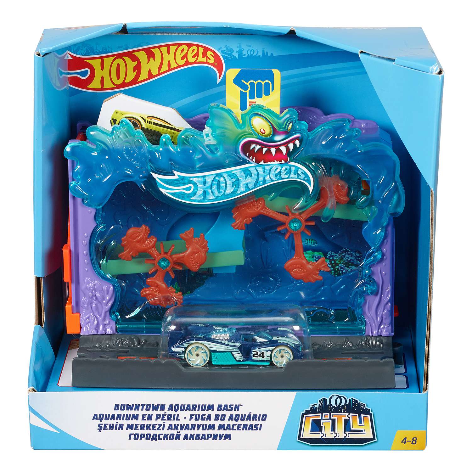 Трек Hot Wheels Аквариумный удар FRH28 - фото 1