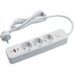 Удлинитель Navigator USB-A USB-C с заземлением 3 розетки 3 метра