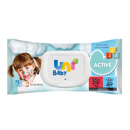 Влажные салфетки UNIBaby 72 шт.