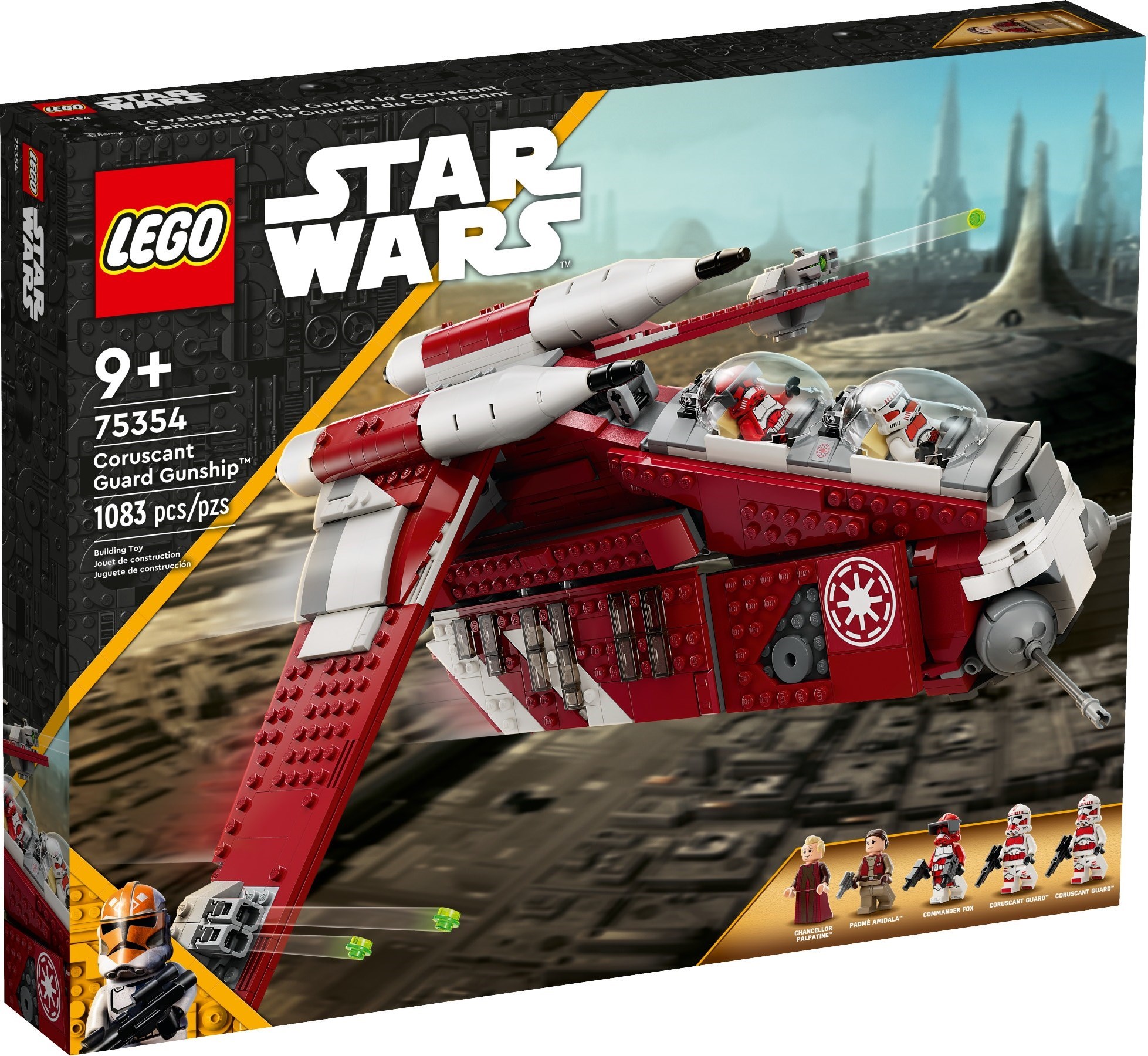 Изображение товара Конструктор LEGO Star Wars Боевой корабль гвардии 75354 с 601 деталью Изображение товара Конструктор LEGO Star Wars Боевой корабль гвардии 75354 с 601 деталью