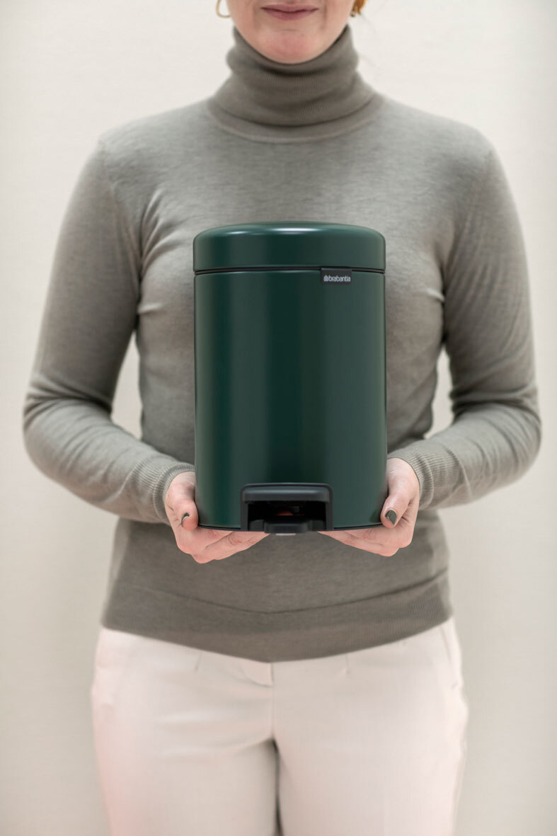 Бак мусорный Brabantia NewIcon с педалью зеленая сосна 3л 304002 - фото 8