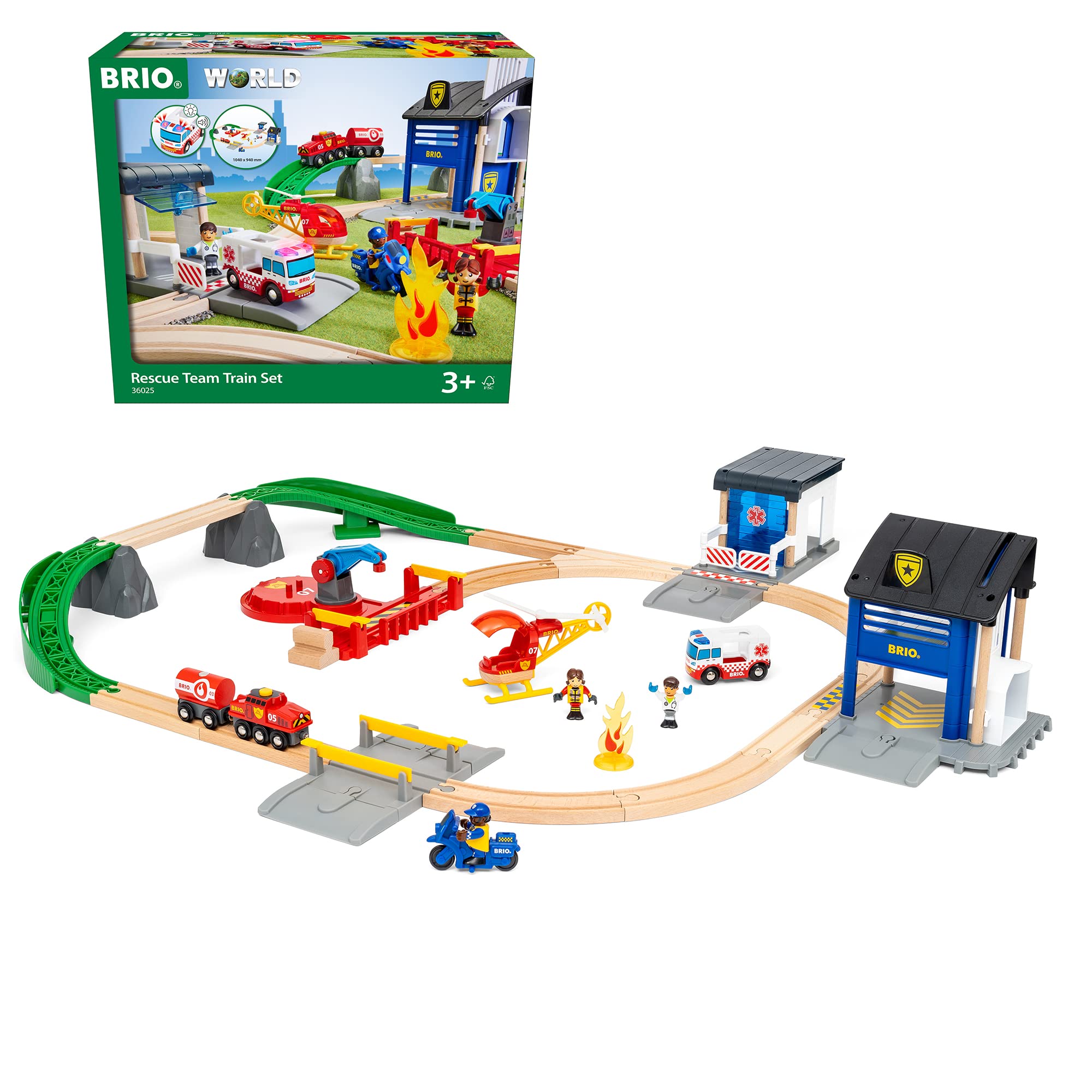 Набор железнодорожный Brio 104 см 36025 - фото 8