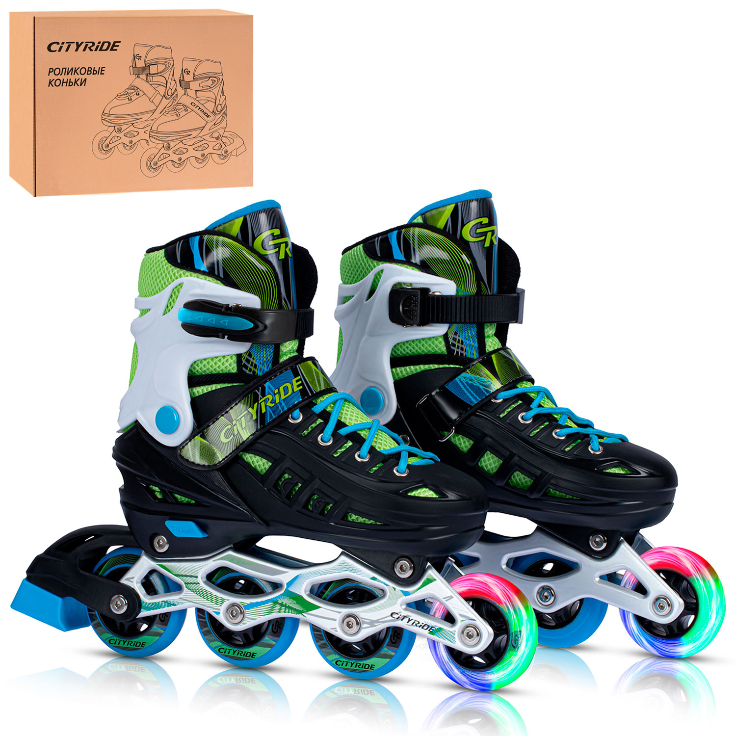 Роликовые коньки CITYRIDE M 34-37 - фото 10