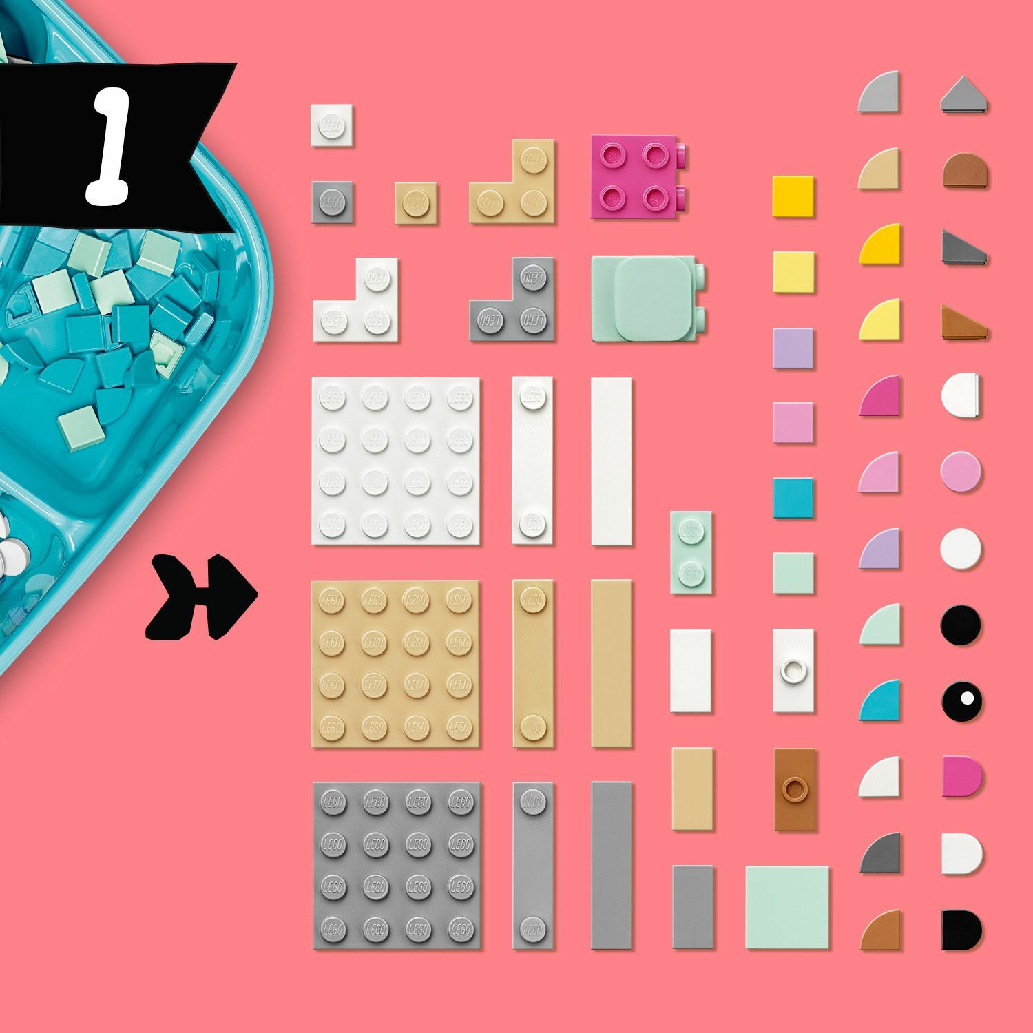 Конструктор LEGO DOTS Подставки для фото Животные - фото 14